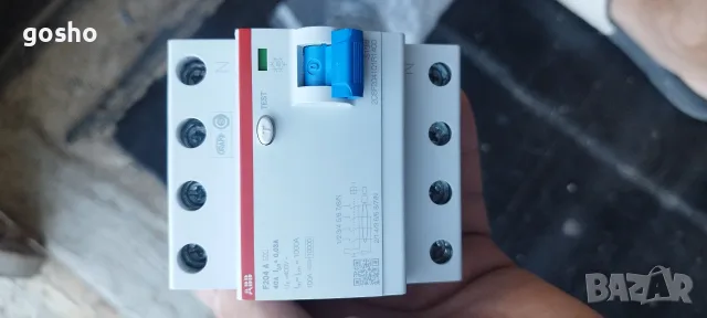 Четири полюсна дефектно токова защита ДТЗ 4P 40A 30mА серия F204 тип A ABB 