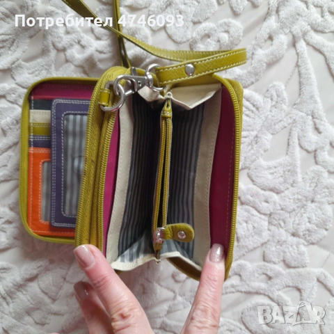 чантичка / портмоне многоцветна , естествена кожа, снимка 4 - Портфейли, портмонета - 53707723