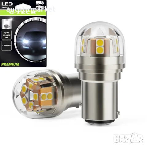 LED крушка бяла BA15s – 12/24V – T464