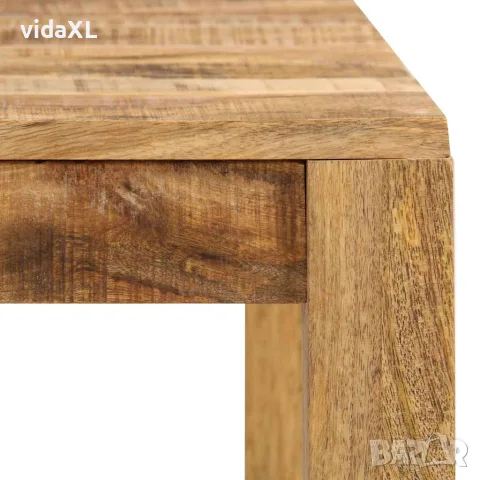 vidaXL Трапезна маса, мангово дърво масив, 82x80x76 cм, снимка 4 - Маси - 56146385