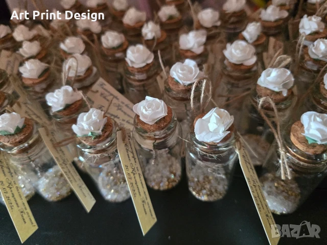 Сувенири Стъкленица за кръщене, рожден ден, юбилей, сватба,погача, снимка 14 - Други - 50595160