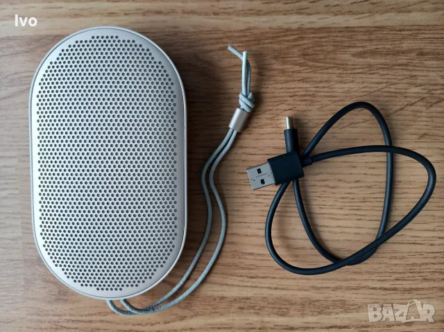 Bluetooth колонка Bang & Olufsen Beoplay P2 (Sand Stone) – Неизползвана / Луксозна / Пълен комплект, снимка 2 - Bluetooth тонколони - 55979081