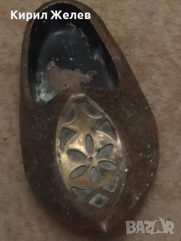 Пепелник месингов обувка 27063, снимка 8 - Антикварни и старинни предмети - 52124650