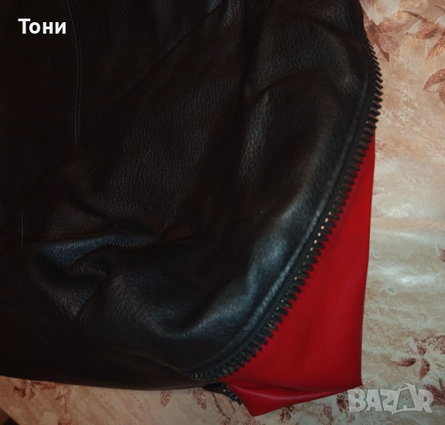 Нова Кожена Дамска Чанта с Два Странични Ципа , снимка 7 - Чанти - 52418703