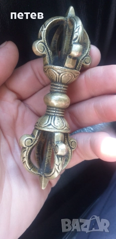 Бронзов тибетски   ритуален амулет., снимка 6 - Антикварни и старинни предмети - 51463790