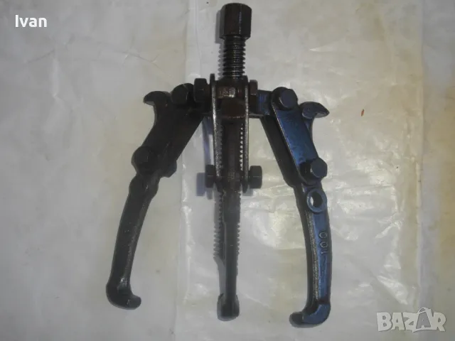 Немска СТАРО КАЧЕСТВО ТРИРАМЕННА СКОБА ЗА ВАДЕНЕ НА ЛАГЕРИ S45C 100, снимка 4 - Други инструменти - 47506929