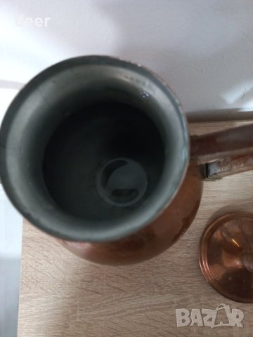 Старинен чайник  от мед, снимка 6 - Съдове за готвене - 44254716