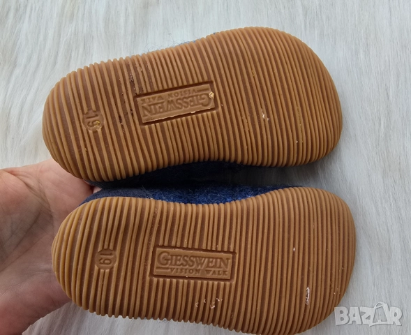 Детски пантофи Giesswein Oberstaufen №19 100% вълна, снимка 7 - Детски пантофи - 52326049