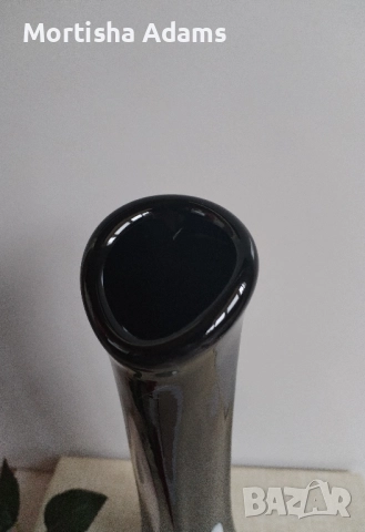 Елегантна стъклена ваза, снимка 4 - Вази - 52546642