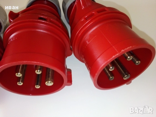 Трифазни евро щепсели 16А,3Р+N+R, снимка 3 - Други машини и части - 52798149