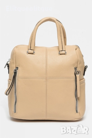 Дамска раница от еко материал с отделящи се презрамки, снимка 2 - Раници - 52346736