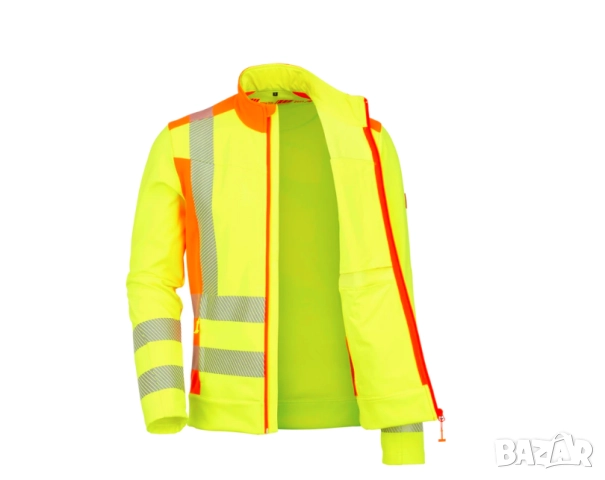 Engelbert Strauss  Високо светещо софтшел яке softl. esmotion 2020  размер Л, снимка 6 - Якета - 52216483