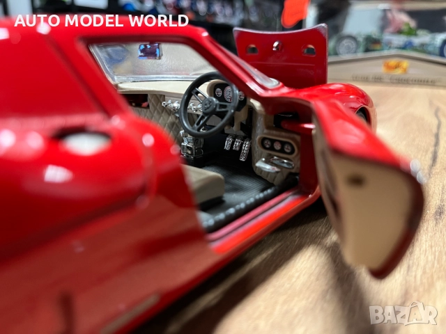 BBURAGO метална колекционерска количка модел FERARRI 250 1965г. 1:18, снимка 8 - Колекции - 52795361