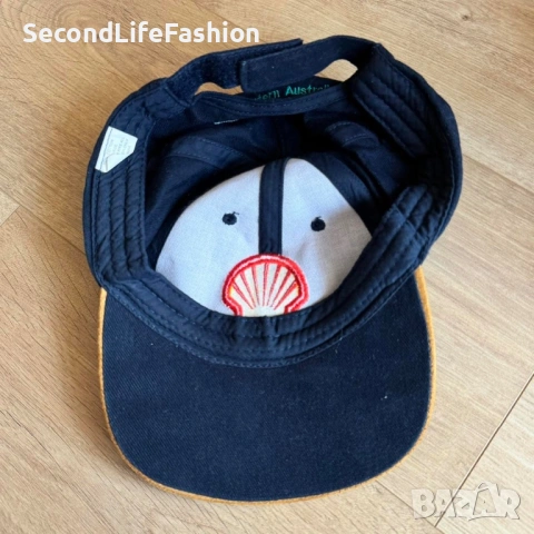 Винтидж Shell бейзболна шапка един размер, снимка 2 - Шапки - 53734941