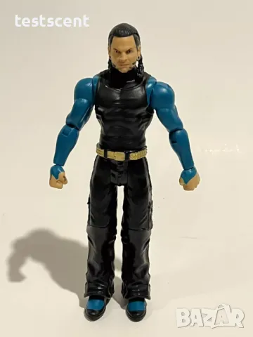 Екшън фигура WWE Jeff Hardy Basic Series Джеф Харди Mattel Cyan Black, снимка 3 - Колекции - 48476863