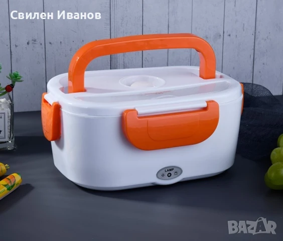 Електрическа кутия за храна с две прегради. Съхранете своя обяд свеж, топъл и вкусен. Лесно почиства, снимка 9 - Кутии за храна - 51044041