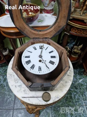 Рядък антикварен колекционерски френски стенен часовник , снимка 5 - Антикварни и старинни предмети - 50023684