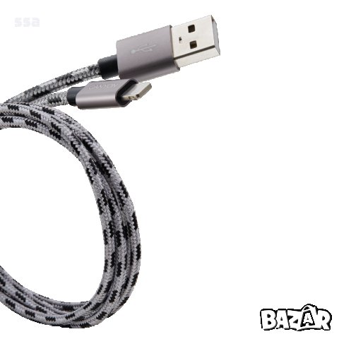 CANYON - Apple iPhone USB оплетен кабел 1m – различни цветове, снимка 9 - USB кабели - 35803788