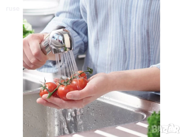 НОВИ! Смесител за мивка с изтеглящ се душ хром, снимка 11 - Смесители - 51693745