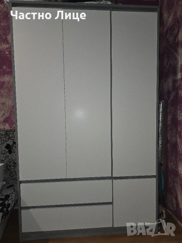 Гардероб BILLUND (JYSK) – 119x193 см, като НОВ, без следи от употреба!