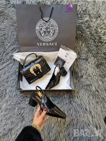 обувки на ток versace , снимка 5 - Дамски обувки на ток - 51307138