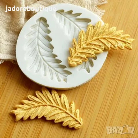 Силиконов молд 2 броя Листа, снимка 1