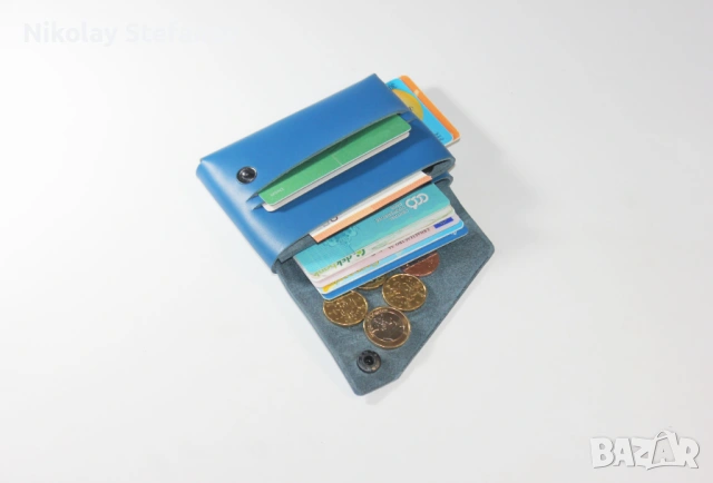 Вертикален оригами портфейл, снимка 2 - Портфейли, портмонета - 53457427