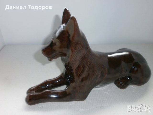 стара керамична  фигура  - куче, снимка 7 - Декорация за дома - 42642542