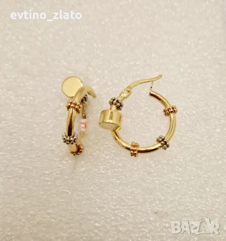 Дамски златни обеци , снимка 7 - Обеци - 47498689