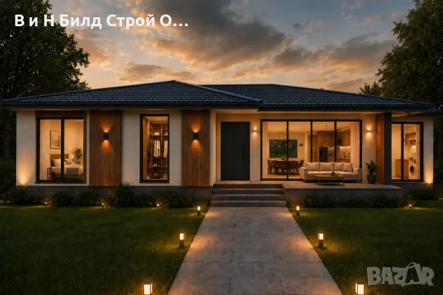Сглобяема къща 75 м² | 2+1 | Всичко включено до етап ТАПА