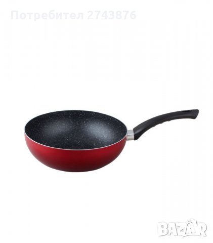  ТИГАН WОК С МРАМОРНО ПОКРИТИЕ - ЕК-W24 R Червен, снимка 1