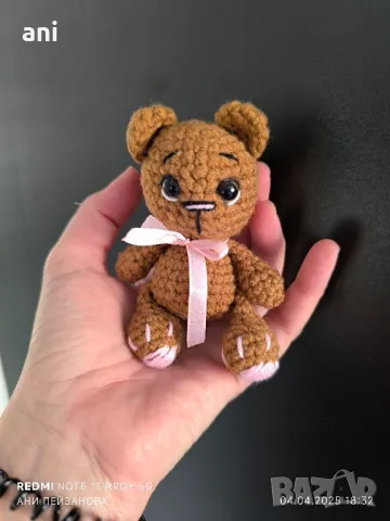 ръчно плетени Мечета амигуруми , снимка 5 - Плюшени играчки - 49858911