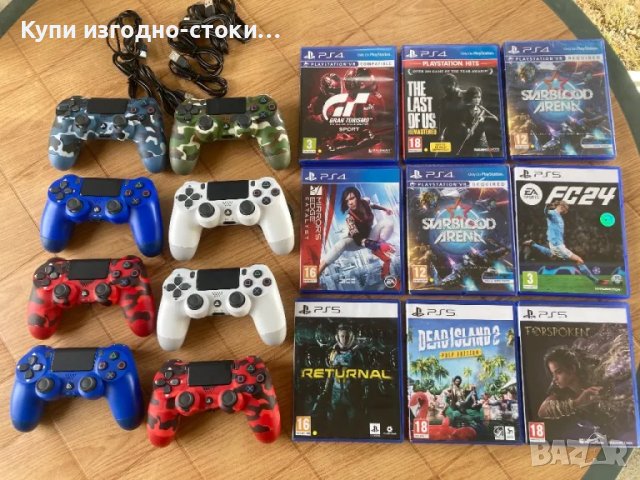 Игри и чисто нови джойстици - PS4, снимка 1