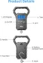 Везна за риба, висяща везна за багаж 110lb/50kg Риболовна везна с LCD дисплей с подсветка, везна за , снимка 4