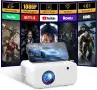 Преносим смарт проектор Visulapex с Wi‑Fi 6, Bluetooth 5.2 и Android 11, снимка 1