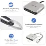 WAVLINK USB-C към два HDMI адаптер с 100 W PD, снимка 6