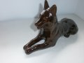 стара керамична  фигура  - куче, снимка 1 - Декорация за дома - 42642542