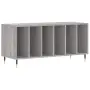 vidaXL Шкаф за винилови плочи сив сонома 100x38x48 см инженерно дърво, снимка 1