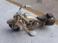 Мотор стара ламаринена играчка модел макет бял за колекция, снимка 1 - Антикварни и старинни предмети - 36141638