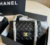 Chanel Дамска Черна Кожена Чанта Код DST78, снимка 1