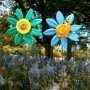 5937 Декоративна градинска въртележка Цвете с животинче, 60 см, снимка 5