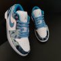 Nike Air Jordan 1 Low Denim Blue Маратонки Дънков Плат Нови Оригинални Обувки 44.5 Размер Номер , снимка 4