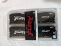 RAM памет Kingston Fury DDR4-3200 16384MB PC4-25600 (Kit of 2x8192) Beast Black (KF432C16BBK2/16), снимка 1