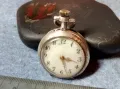 Старинен ШВЕЙЦАРСКИ СРЕБЪРЕН ДЖОБЕН ЧАСОВНИК ВИСОКА ПРОБА СРЕБРО Ръчна РЕТРО ОРНАМЕНТИКА РЯДЪК 46497, снимка 10