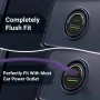 Ултра мини зарядно за кола, FAST Cahrging, 2 порта - USB-C PD / USB-A QC 3.0, снимка 2
