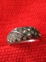 СТАР СКЪПОЦЕНЕН СРЕБЪРЕН ПРЪСТЕН СРЕБРО 925 с ИСКРЯЩИ ФАСЕТИРАНИ ЦИРКОНИ 48652, снимка 13