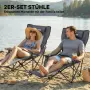 Сгъваем къмпинг стол Outsunny, комплект от 2 броя, снимка 2