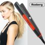 Преса за коса Rosberg R51101A, въпнообразна плоча, черно/ червено, 2 ГОДИНИ ГАРАНЦИЯ, снимка 2