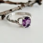 ✨ Пръстен „Виолетово вдъхновение“ – Аметист и Сребро 925, снимка 3