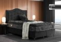 Боксспринг тапицирано легло с матрак и топер с модерен дизайн с място за съхранение , снимка 1 - Спални и легла - 42183766